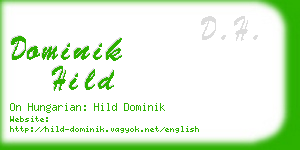 dominik hild business card